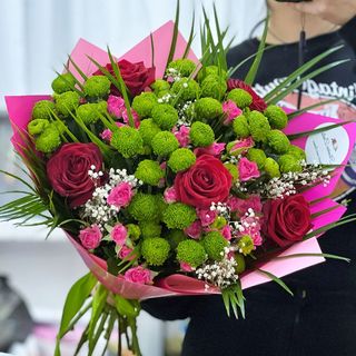 Buchet mixt crizanteme