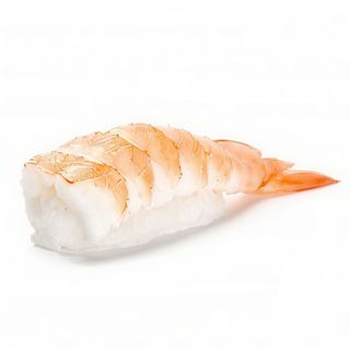 Nigiri de langostino con crema de yuzu (1 ud.)