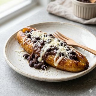 Plátano Maduro Relleno Veggies
