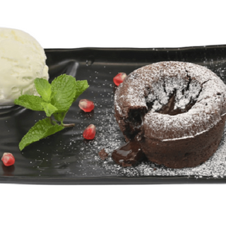 Шоколадово суфле с топка сладолед