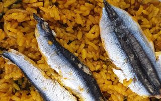 Arroz Boqueron Y Espinacas
