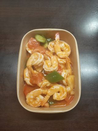 96A Gamberi in salsa agrodolce