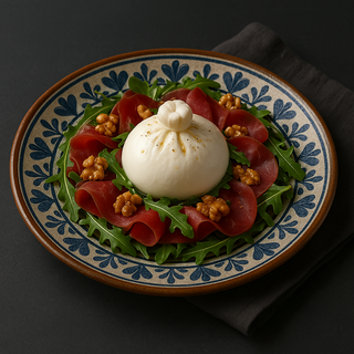 Burratina Bresaola e Noci