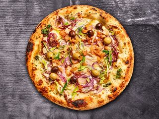 Pizza Cuatro Cebollas - Borde Relleno Mediana