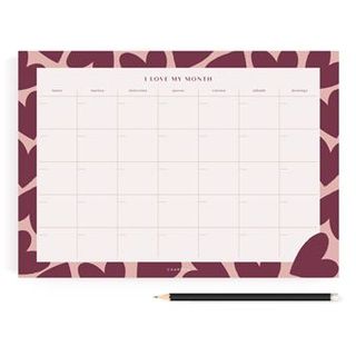 Planificador Mes Love Vista A4 - 8435743800723