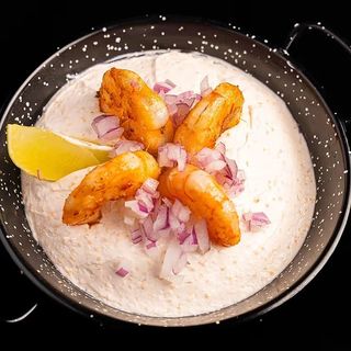 Salata de icre de crap & creveți