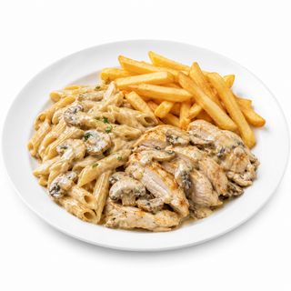Émincé de Poulet Sauce Champignons