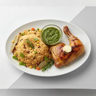 Rice/Pilau & Quarter Chicken