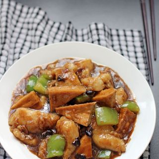 Fish Stewed in black bean sauce