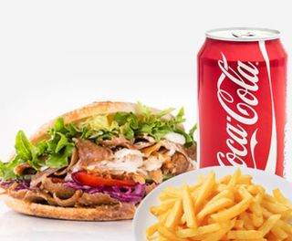 Menu kebab carne,pollo o mixto 