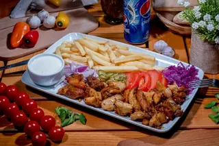 Kebab la farfurie