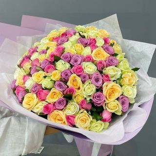 Акция! 101 роза микс