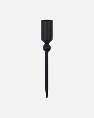 Castiçal Ferro Espeto Preto 15cm