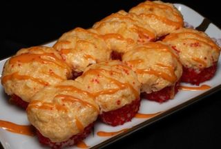 Pieczone z krewetką