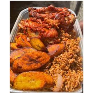 Special jollof rice with Protein