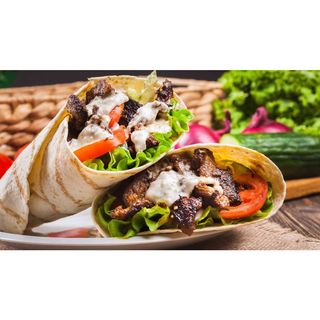 Chicken Shawarma with double sausage