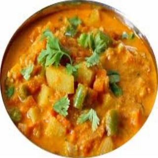 Verduras mixtas korma