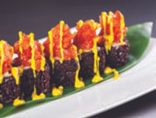 109 Black fiori di zucca 8 pezzi