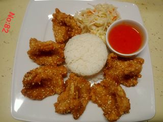 Krewetki chrupiące w sezamie