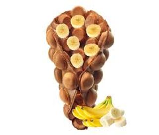 Bubble Waffle or Gauffre Choco Banana
