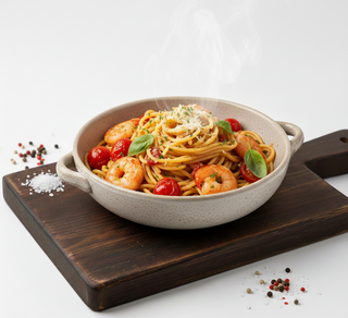 Spaghette fatta in casa con gabereti e promidi