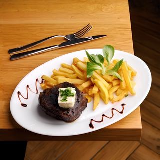 Muschi de vaca la gratar- garni