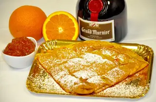 Crepes con arancia e Grand Marnier