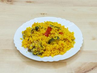 Paella De Pollo Y Verduras