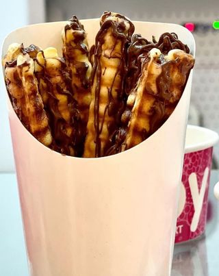 Mini Waffle Stick au Nutella