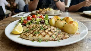 Plato De Rodaballo A La Plancha