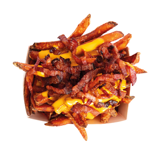 Patate Dolci cheddar e bacon