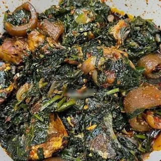 Eforiro vegetables mixed with pomo 