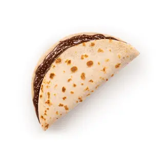 Piadina con cioccolato al latte e cocco
