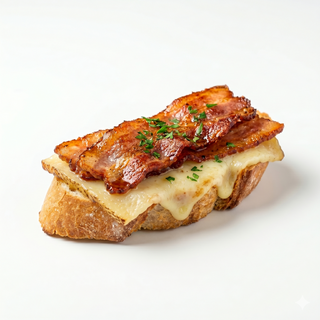 Montadito de Beicon Y Queso Manchego
