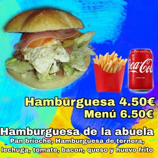 Menú hamburguesa de la abuela