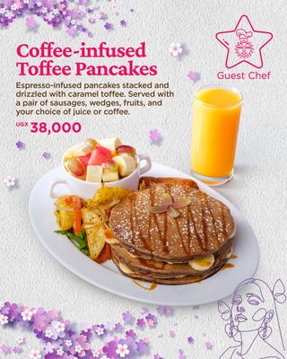 Coffee-infused Toffee Pancakes