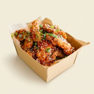 Sticky chicken fingers