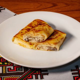 Pancakes with Mushrooms