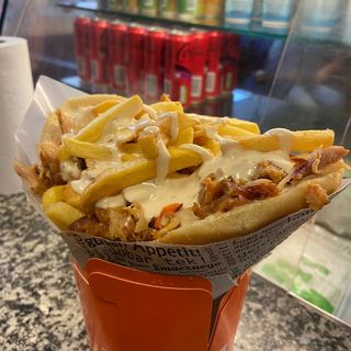 Bułka gruba + frytki