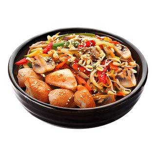 Лапша Удон с креветками