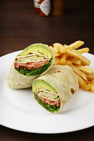Haloumi and Avocado Wrap