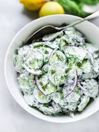 Yoghurt and cucumber Salad