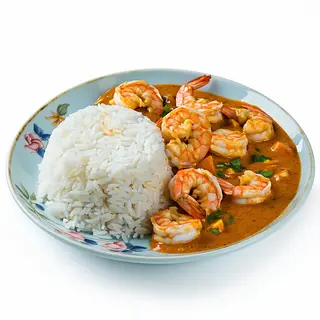 40.Arroz con gambas y curry