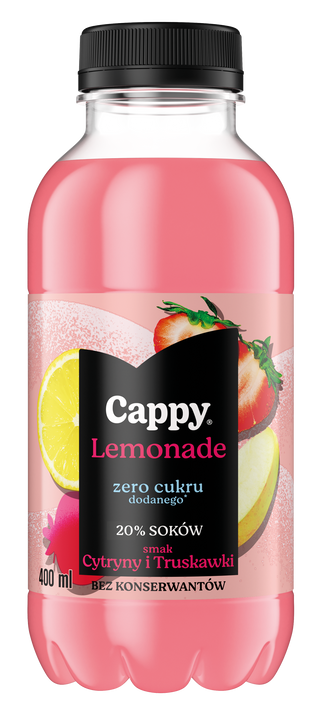 Lemoniada Cappy o smaku Cytryny i truskawki 400 ml