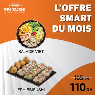 Salade viet + Fry ebisushi