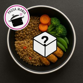 Piatto caldo: piatto vegetariano con cereale e verdura.