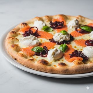 Salmone, mascarpone e cipolla in agrodolce