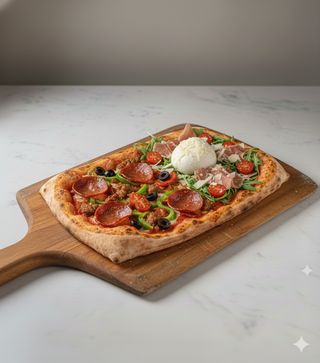 Pizza farcita mezzo metro