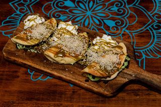 Američke palačinke sa kremom od pistaća