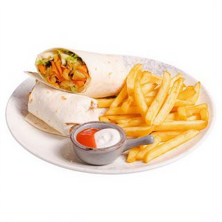 Dürüm Kebap con patatas